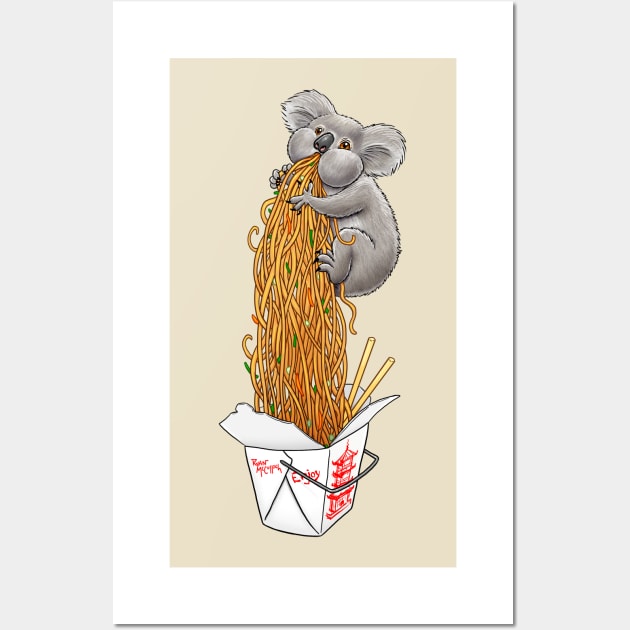 Chow Mein Koala Wall Art by CritterArt